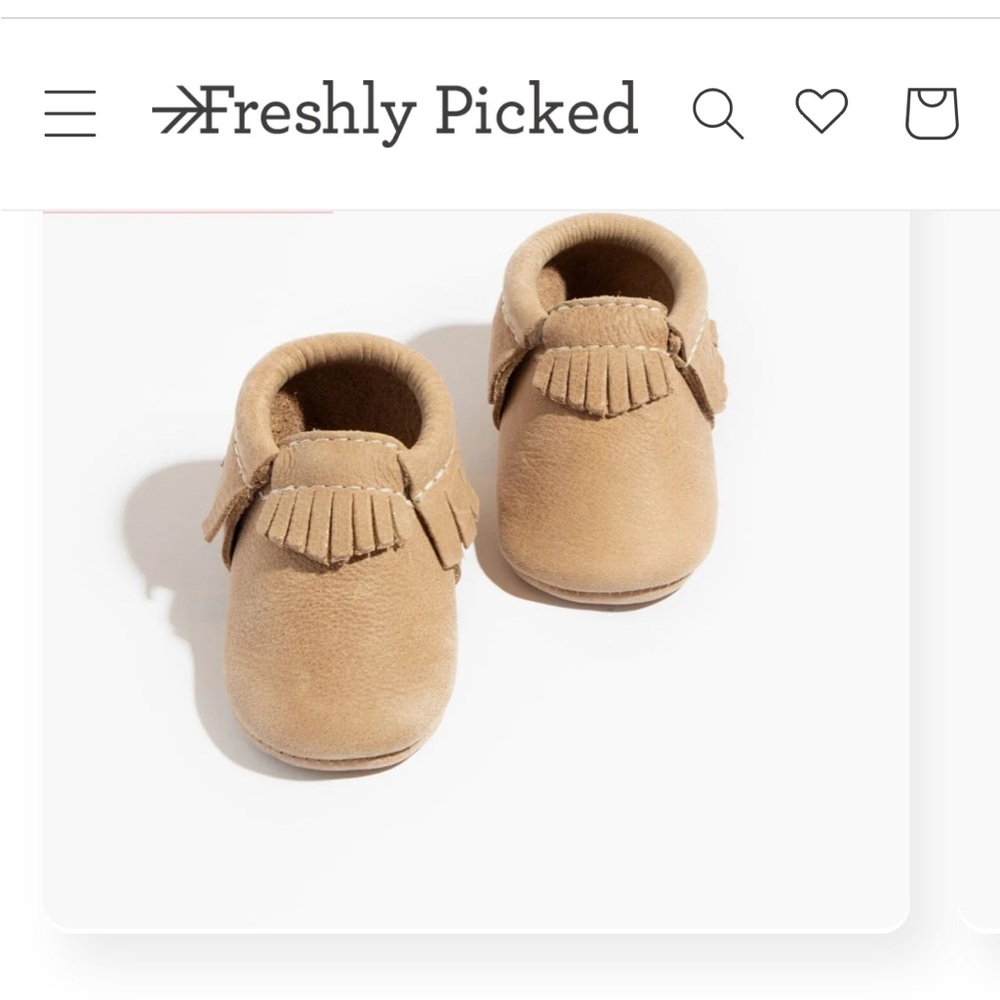 Freshly Picked Weathered Brown Baby Moccasin Shoes